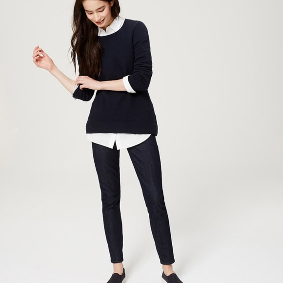 Ann Taylor LOFT Petite Curvy High Waist Jeans - Picture 1 of 6